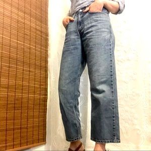 Cropped wide leg Levi’s. Technically a kids 16 but fits like a woman’s small.